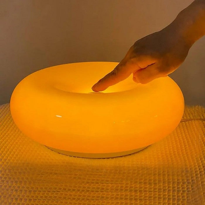 Bauhaus Donut Glow – Multifunktionel Væg- og Bordlampe i Ikonisk Bauhaus Design