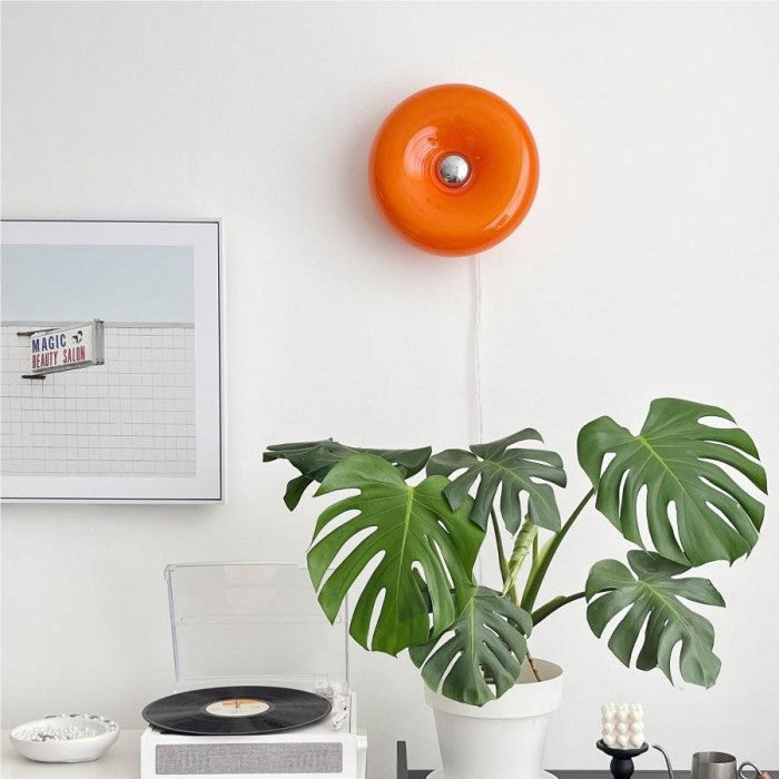 Bauhaus Donut Glow – Multifunktionel Væg- og Bordlampe i Ikonisk Bauhaus Design