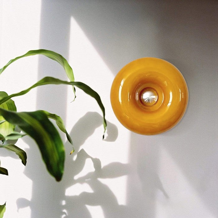 Bauhaus Donut Glow – Multifunktionel Væg- og Bordlampe i Ikonisk Bauhaus Design