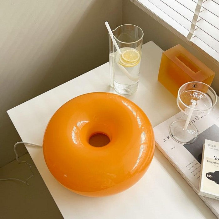 Bauhaus Donut Glow – Multifunktionel Væg- og Bordlampe i Ikonisk Bauhaus Design
