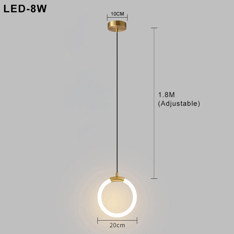 Nordic Simple – Enkel LED Pendellampe i Moderne Nordisk Design til Spisestue og Stue