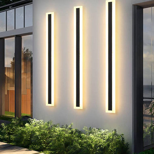 AcrylicGlow Wall – Moderne Udendørs Væglampe i Holdbart Akryl til Facade, Have og Terrasse
