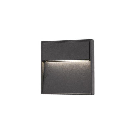 Elegant Santia Udendørs LED Væglampe 4W i Sort – Perfekt til Udendørs Belysning