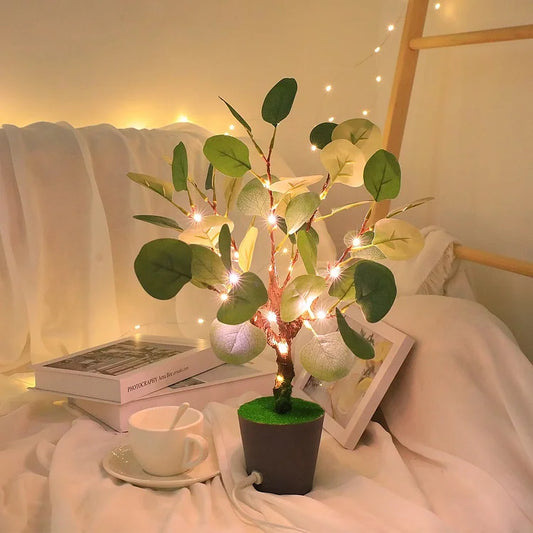 Julegren LED natlys – Dekorativ hyggelig lampe til stue, soveværelse og gang