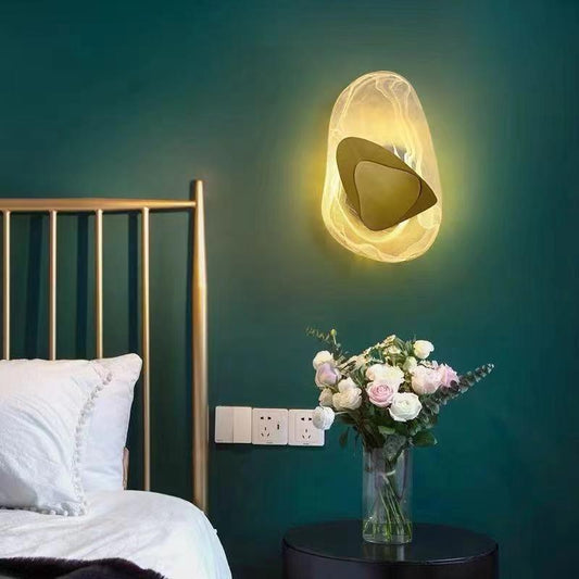 CrystalBeam – Kreativ Moderne LED Væglampe i Glas til Elegant og Unik Indretning