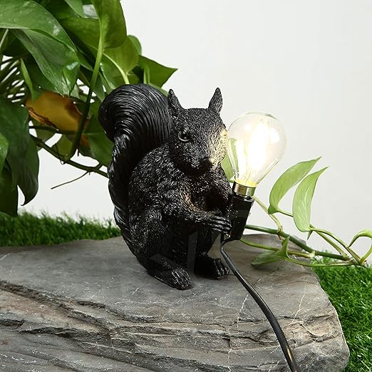 Nordisk designer sødt egern bordlampe – Unik dekorativ lampe til stue, soveværelse og kontor