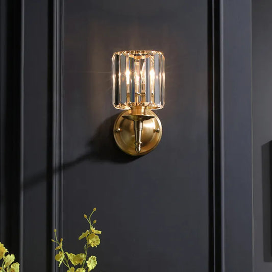 CrystalLuxe Vintage – Eksklusiv Væglampe i Krystal med Elegant Retrodesign