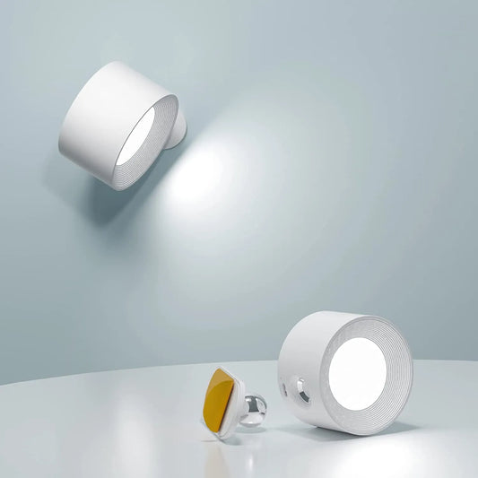 EasyStick Glow – Trådløs LED Væglampe med Nem Montering til Fleksibel Belysning Inde og Ude