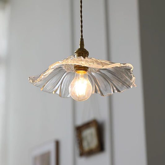 FloraGlass Pendant – Elegant Pendellampe i Blomsterglas til Romantisk og Dekorativ Indretning