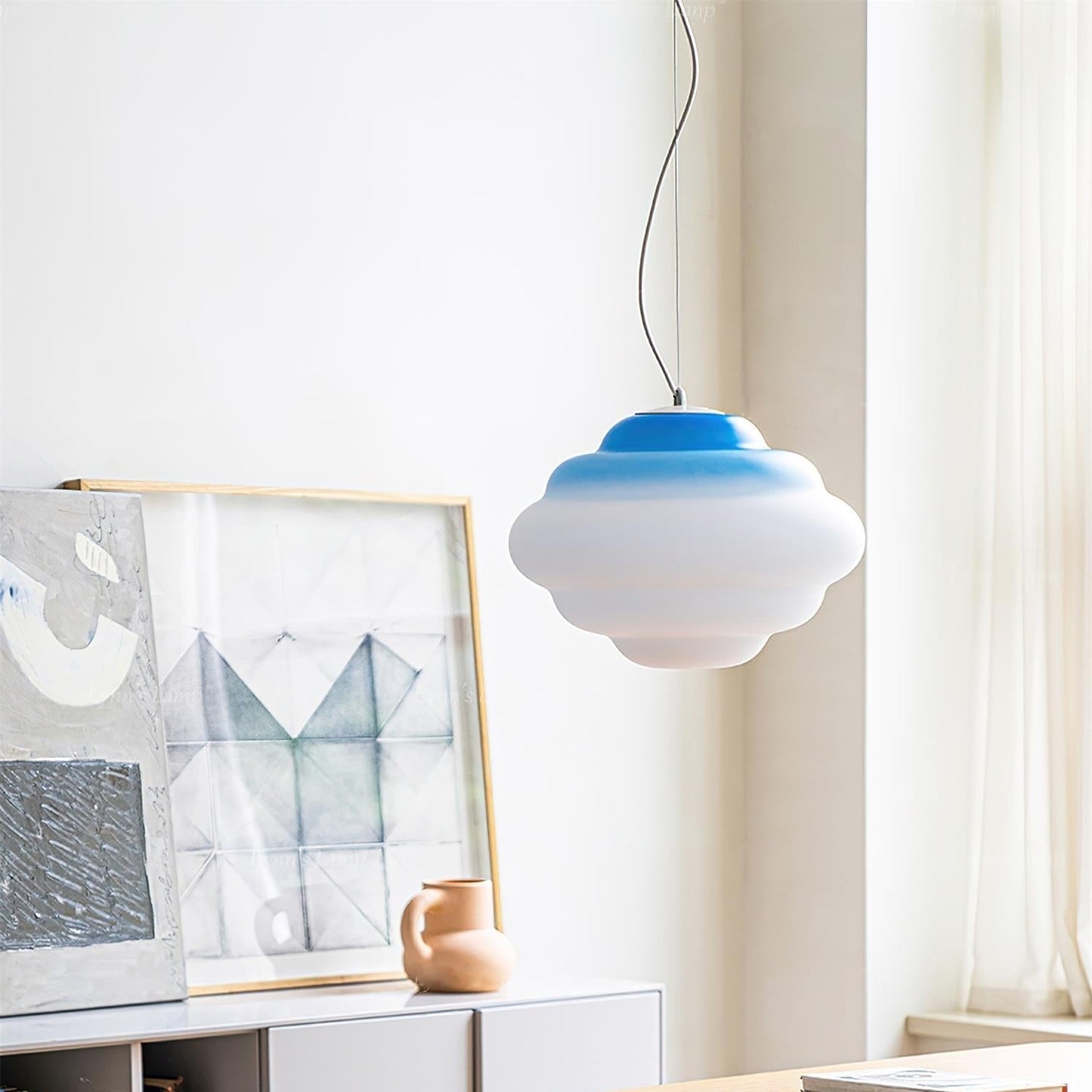 Gradient Cloudy – Unik Pendellampe i Blødt Skyinspireret Design til Stue og Spisestue