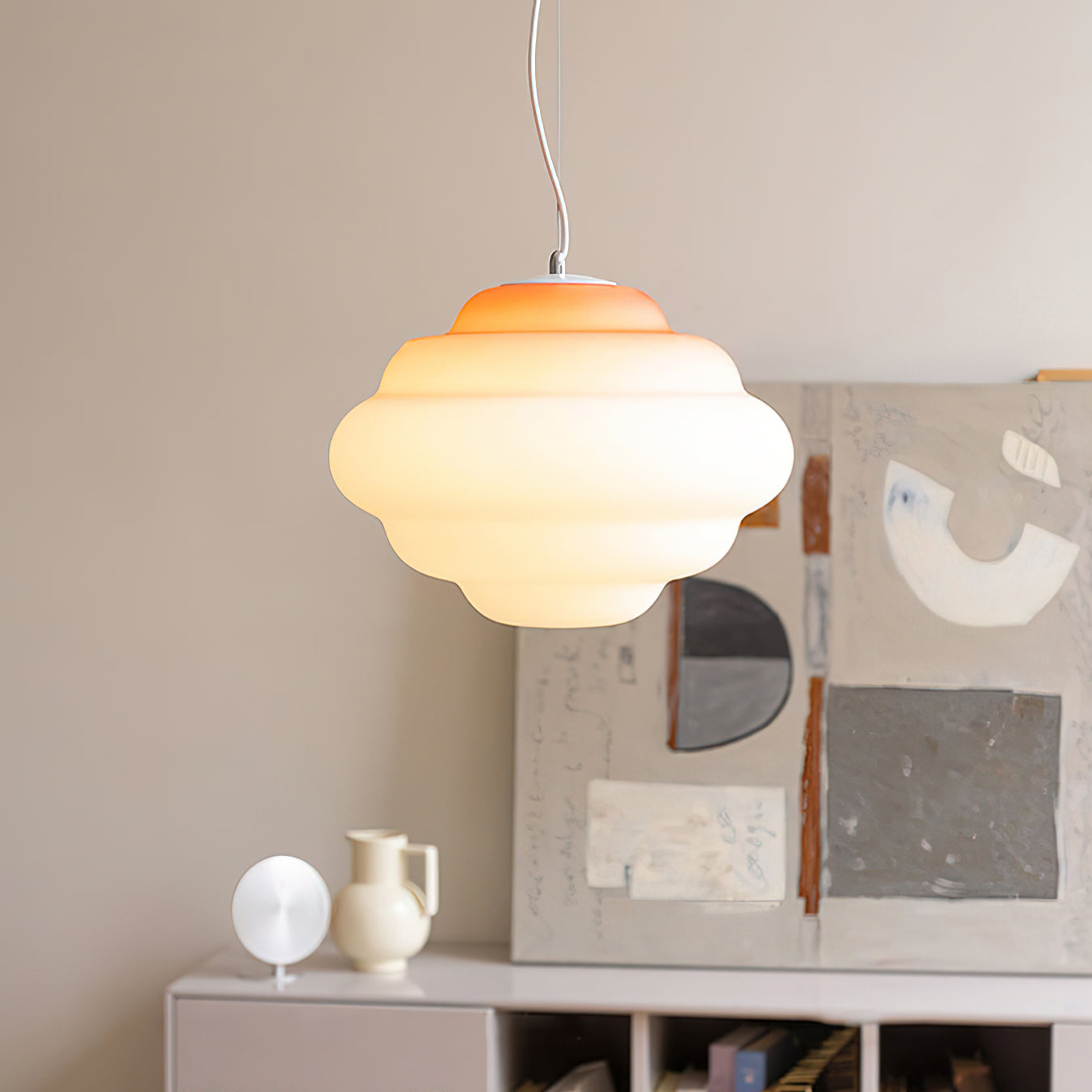 Gradient Cloudy – Unik Pendellampe i Blødt Skyinspireret Design til Stue og Spisestue
