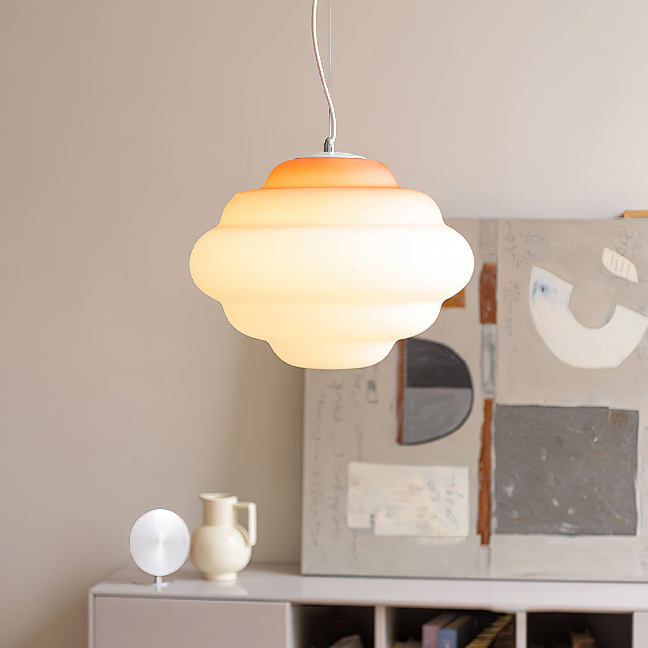 Gradient Cloudy – Unik Pendellampe i Blødt Skyinspireret Design til Stue og Spisestue