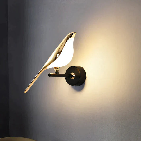 MrBird Glow – Moderne Væglampe med Elegant Fugledesign til Dekorativ Belysning Inde og Ude