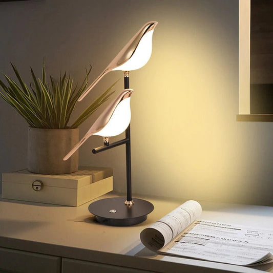MisterBird Glow dekorativ LED bordlampe – Unikt fugledesign til hygge og moderne indretning