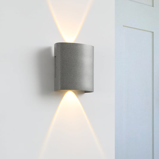 Stylish Ortelo 2W 7cm Grå Væglampe til Moderne Hjem