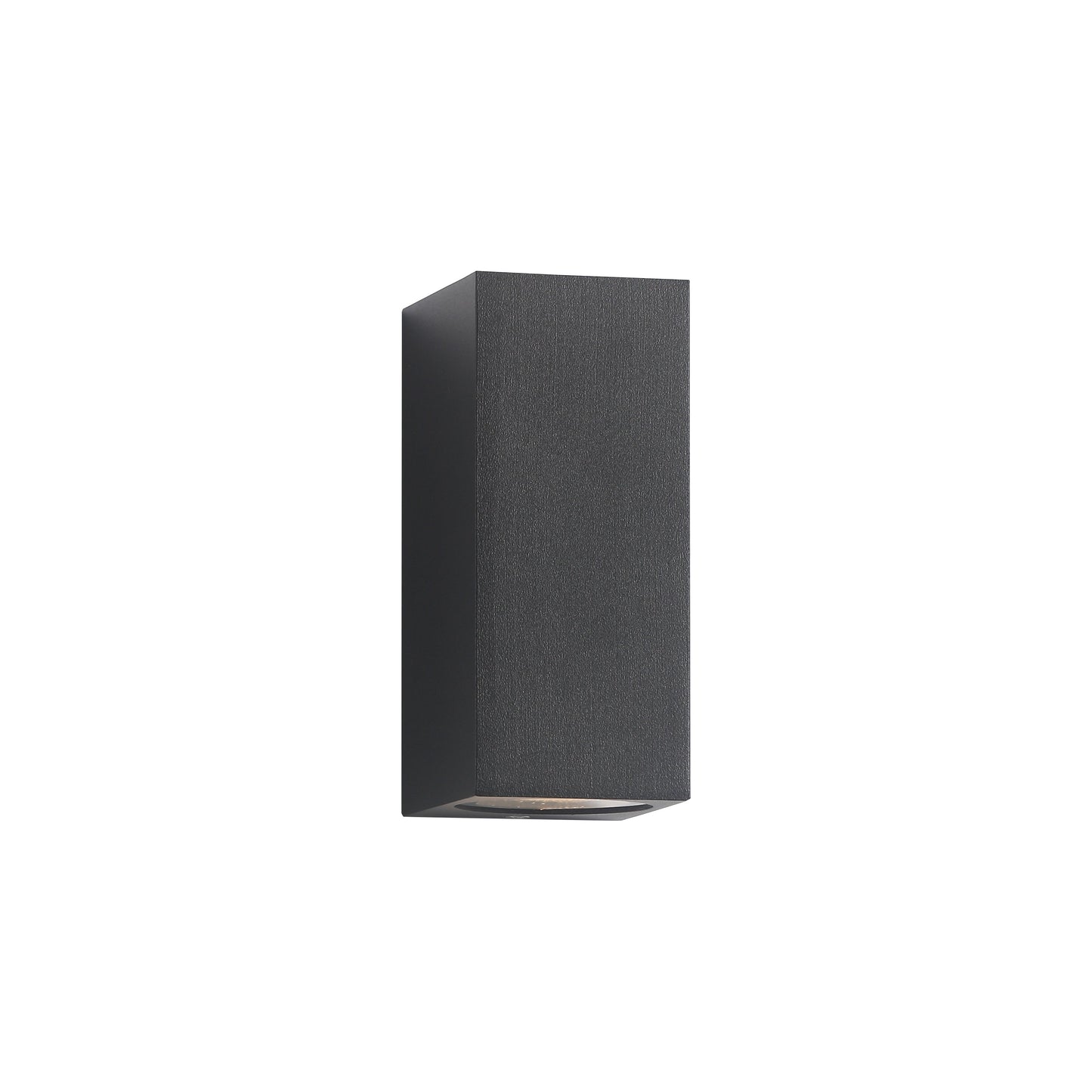 Elegant Udendørs Up/Down Square GU10 Væglampe med LED i Sort - Perfekt til Udendørs Belysning
