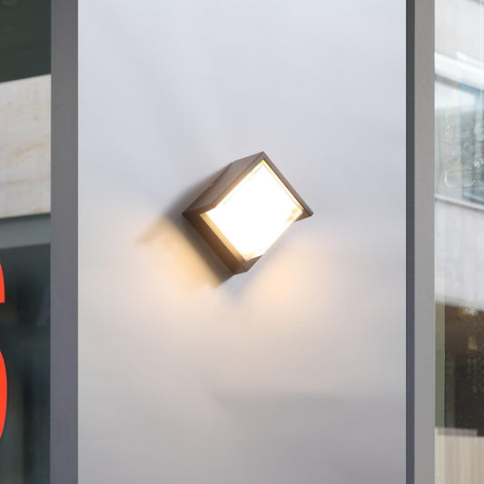 Elegant Square 6W LED Væglampe med IP65 Beskyttelse for Udendørs Brug