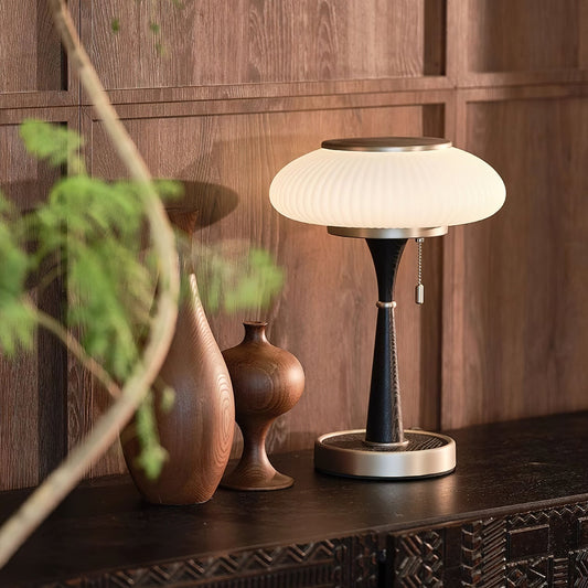Matsutake Glow – Elegant Bordlampe i Svampeinspireret Design til Moderne Indretning