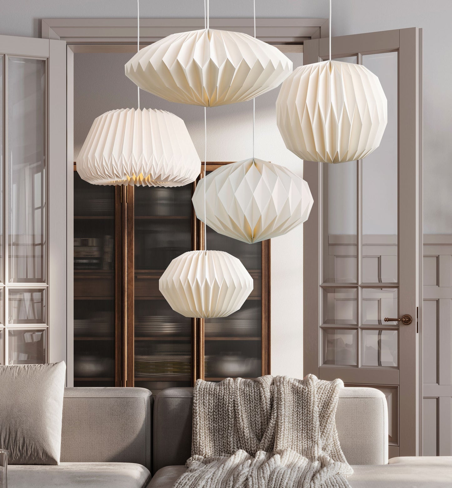 Suspension lumineuse en oblong Moon Ø42 pour une décoration élégante et moderne