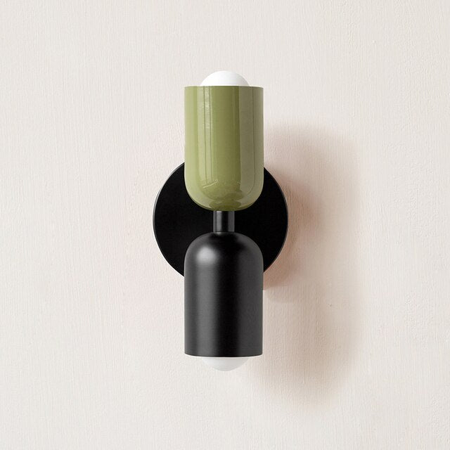 Elegant Creme LED Væglampe – Dobbelt Lys, Energiebesparende