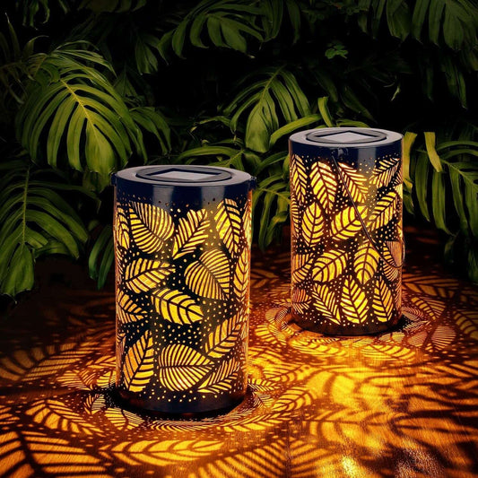 LeafGlow Lantern – Dekorativ Lanterne med Lysende Blade til Stemningsfuld Udendørs- og Indendørsbelysning