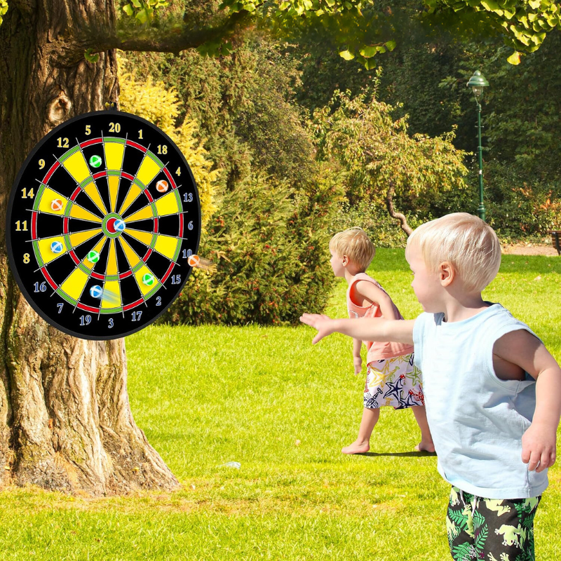 PlayTarget – Stor Børne Dartsæt med Klæbende Darts