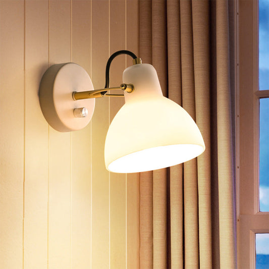 EssenceGlow - Minimalistisk hvid væglampe i glas