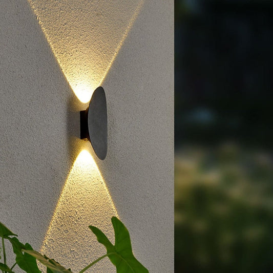 Sunset Glow – Elegant Udendørs Væglampe til Facade, Terrasse og Havebelysning
