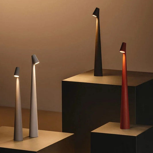 LuminaVista – Elegant Bærbar Bordlampe med Indbygget Batteri til Hygge og Fleksibel Belysning