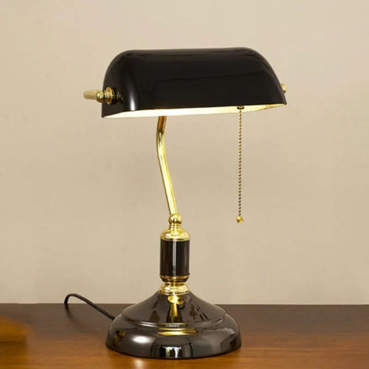 Bordlampe i glas i europæisk stil – Elegant moderne lampe til stue, soveværelse og kontor