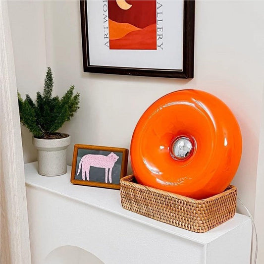 Bauhaus Donut Glow – Multifunktionel Væg- og Bordlampe i Ikonisk Bauhaus Design